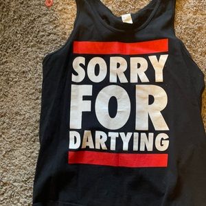 Sorry for dartying barstool tank top